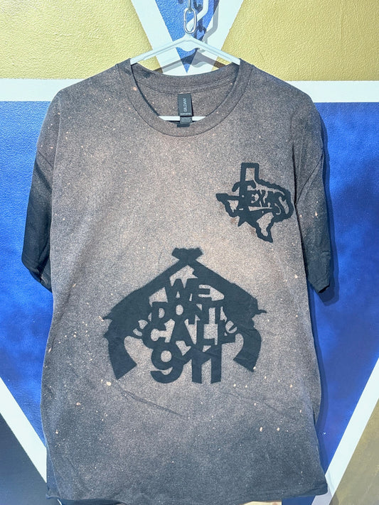 Bleach Distressed “Don’t Tread On Me” Texas Graphic Tee – XL – Gildan Heavy Cotton