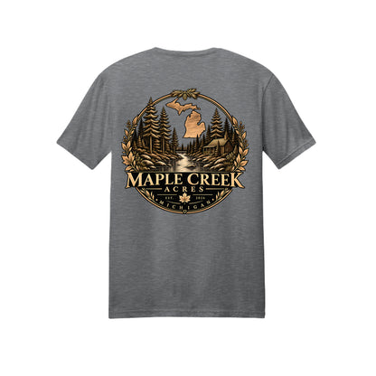 Maple Creek Acres Dark Logo Tee — back view, option 3