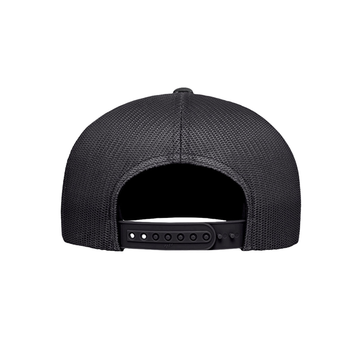 Maple Creek Acres High-Profile Trucker Cap in Charcoal — back view