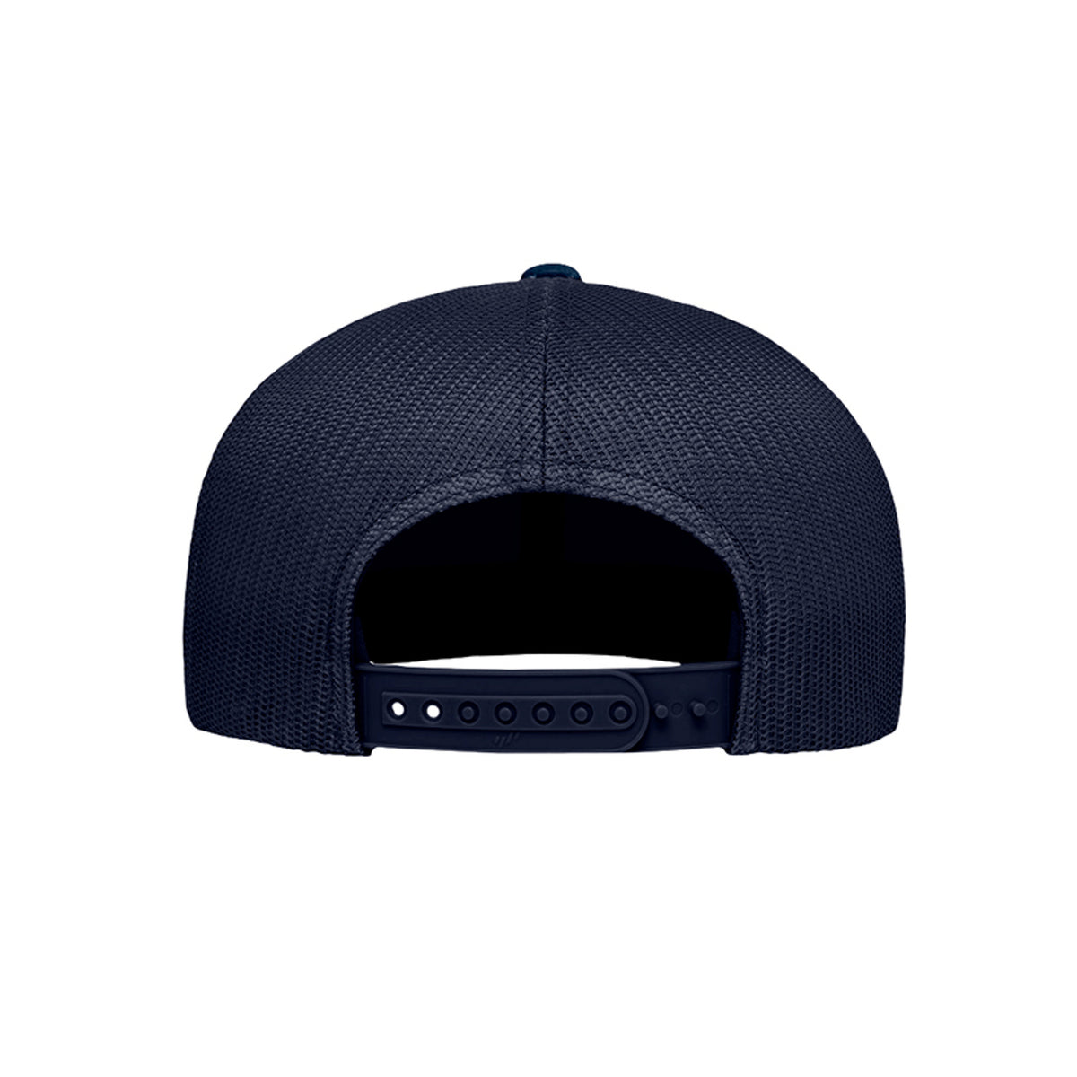 Maple Creek Acres High-Profile Trucker Cap in Navy — back view