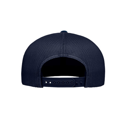 Maple Creek Acres High-Profile Trucker Cap in Navy — back view