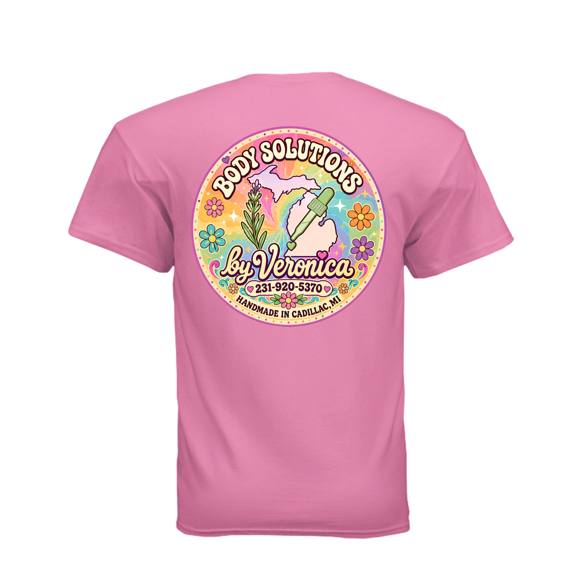 Body Solutions by Veronica Tee in Azalea — back view
