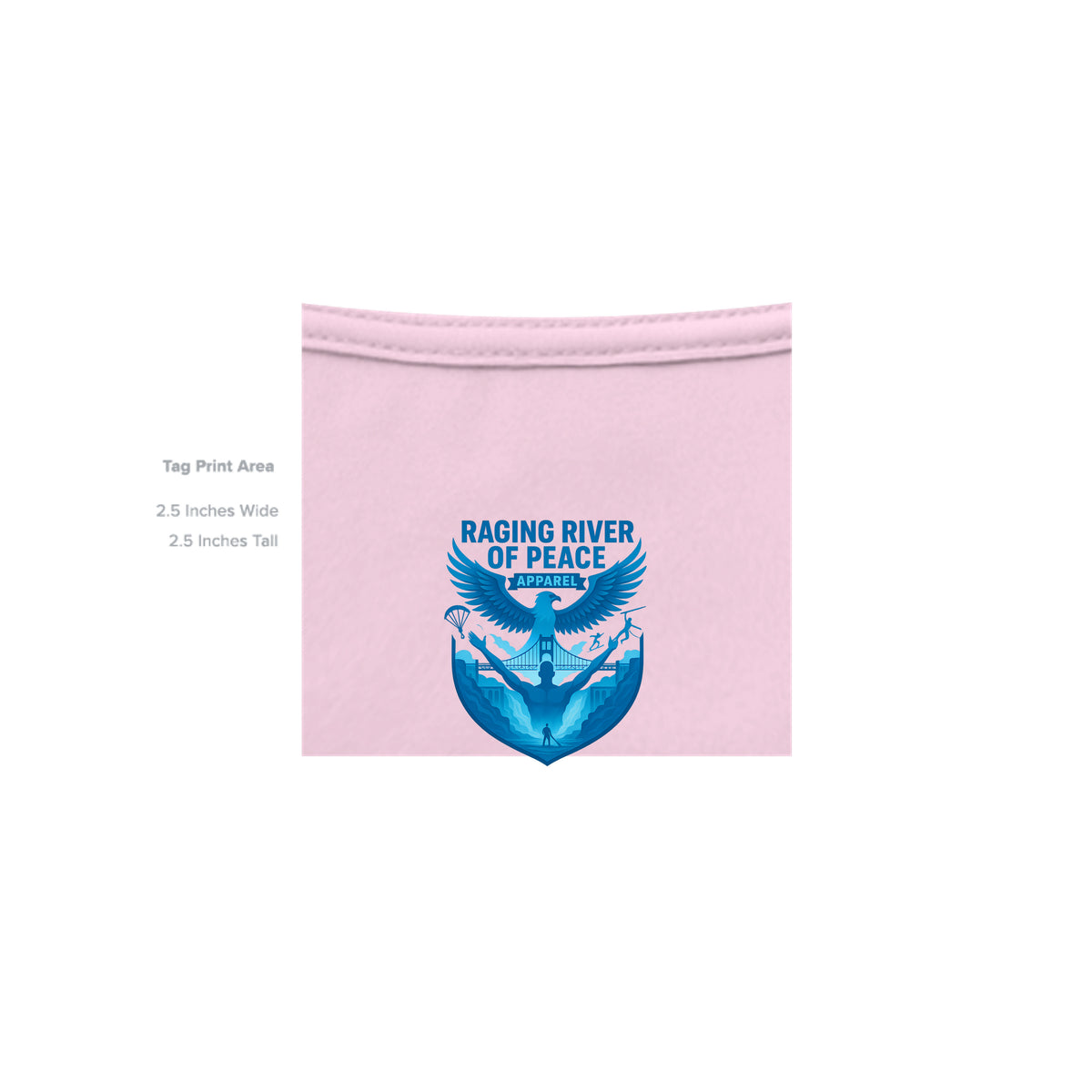 Body Solutions by Veronica Tee in Light Pink — inside label view