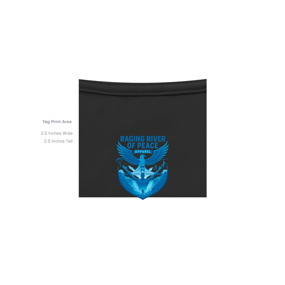 Body Solutions by Veronica Tee in Black — inside label view